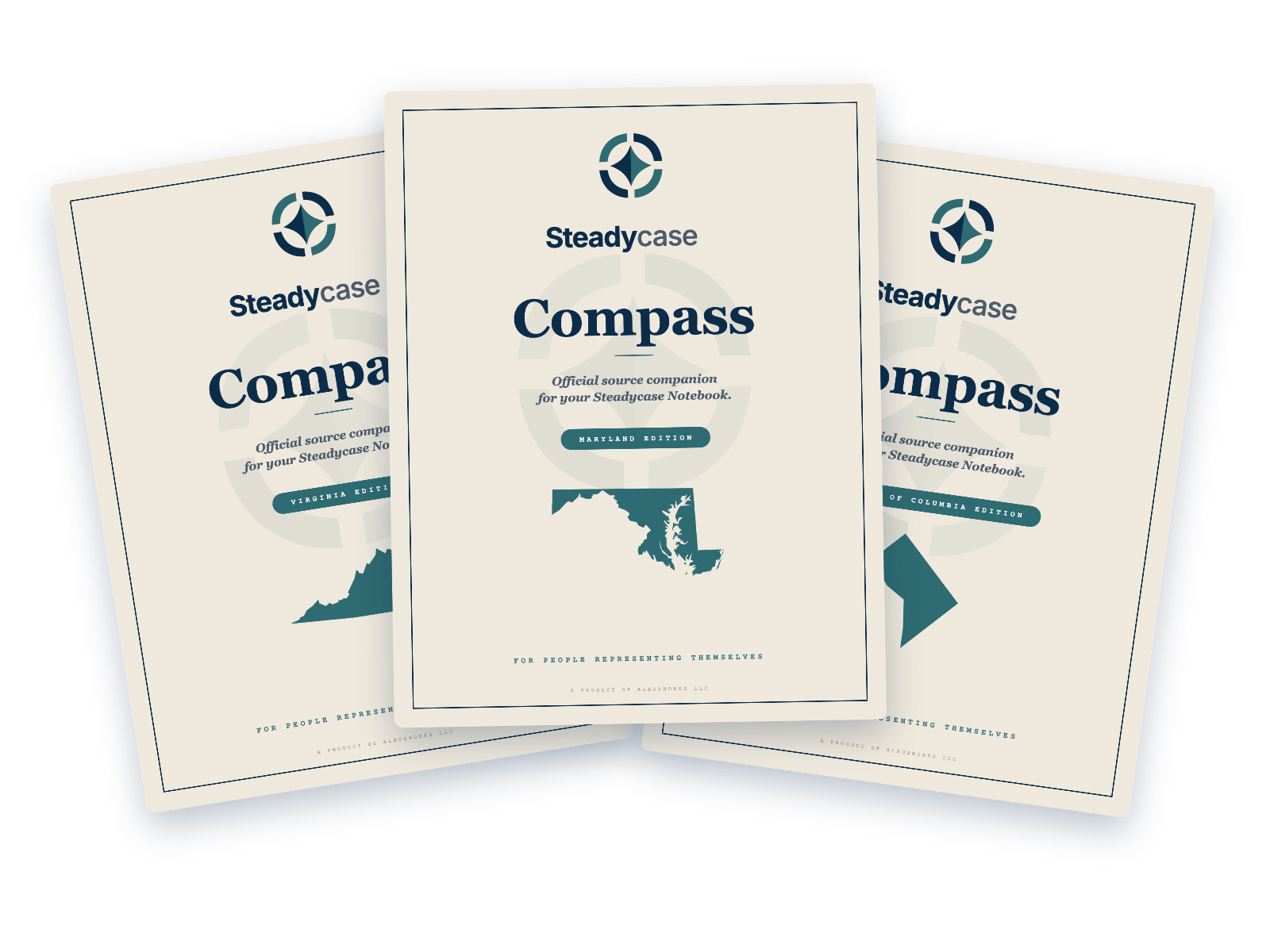 Steadycase Compass Maryland, Virginia, and D.C. edition covers